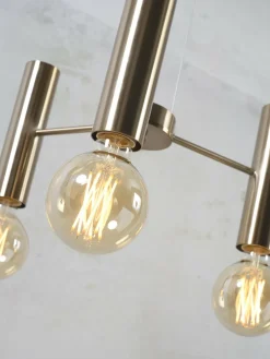 it's about RoMi Kroonluchter ijzer Cannes 3-arm goud S