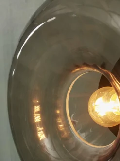it's about RoMi Plafondlamp glas Brussels Ø 27 antraciet