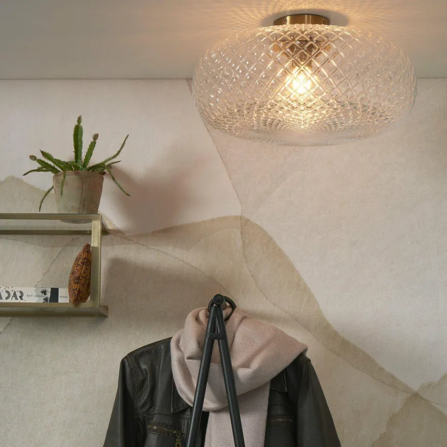 it's about RoMi Plafonniere Venice rond 44cm transparant