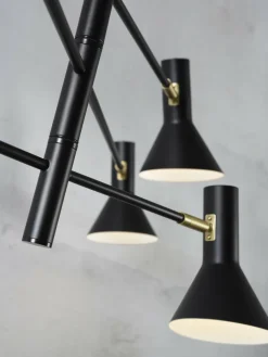 it's about RoMi Plafonniere ijzer Izmir 3-arm zwart/goud accent