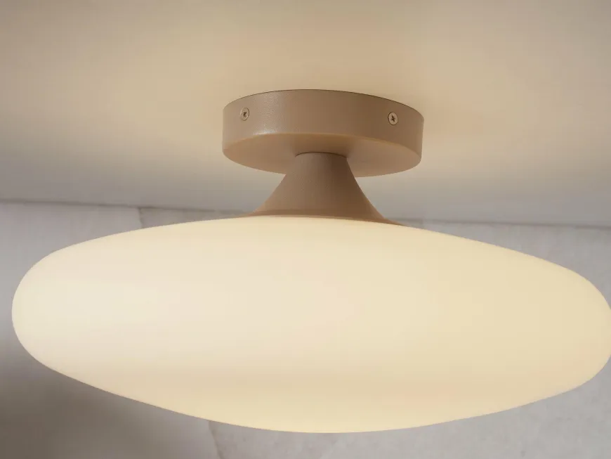 it's about RoMi Plafonniere Sapporo glas wit/zand S