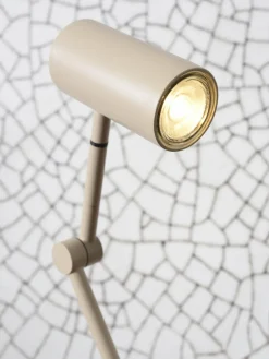 it's about RoMi Tafellamp ijzer Montreux LED 5W/tube h.11x55cm zand