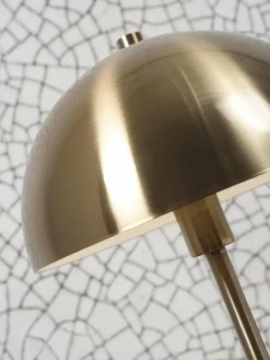 it's about RoMi Tafellamp ijzer/marmer Toulouse h.45cm kap Ø25 goud