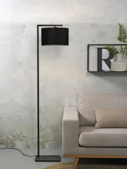 it's about RoMi Vloerlamp ijzer/zwart Boston zwart