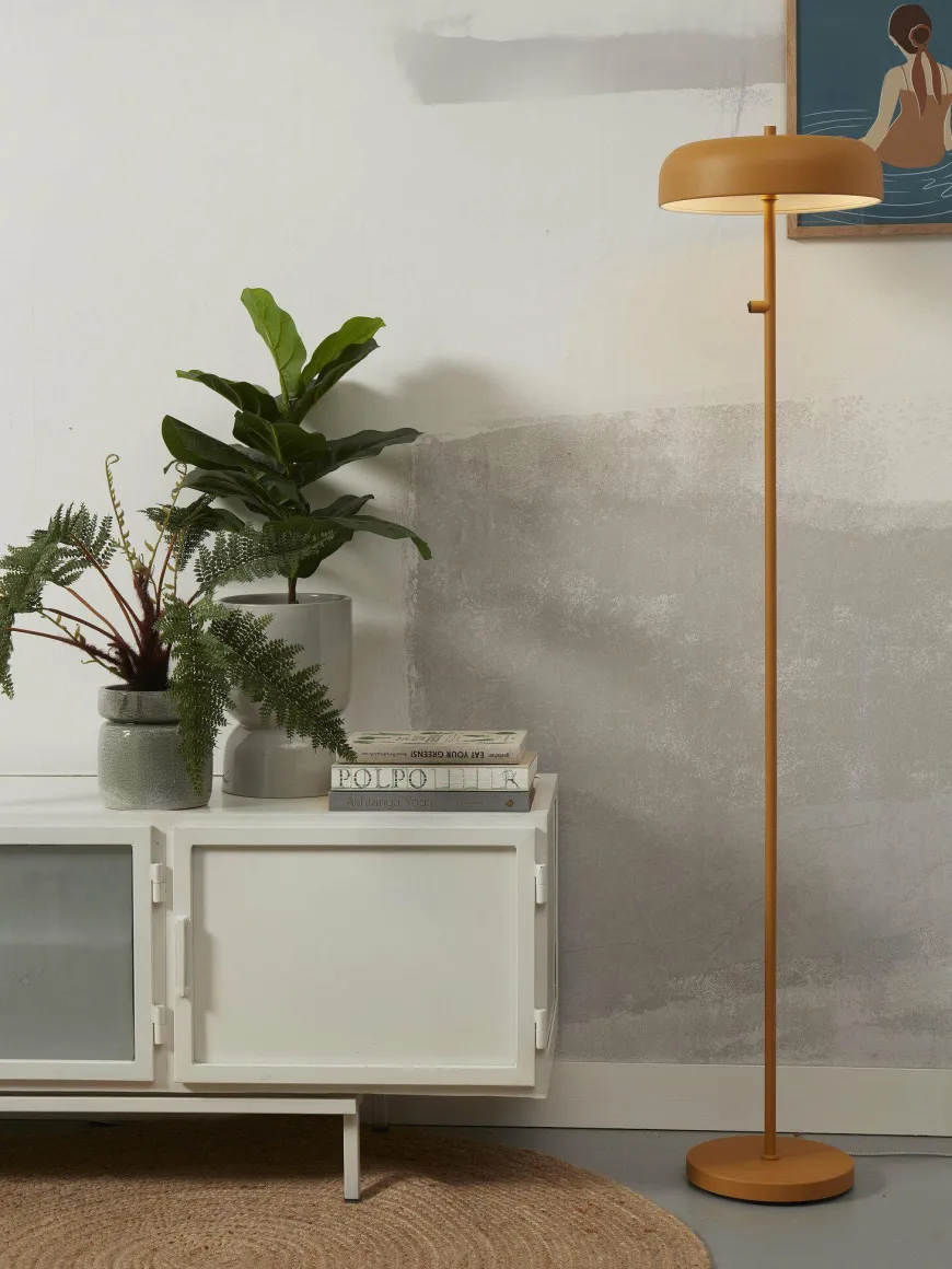 it's about RoMi Vloerlamp ijzer Porto mosterd