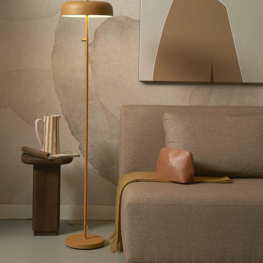 it's about RoMi Vloerlamp ijzer Porto mosterd
