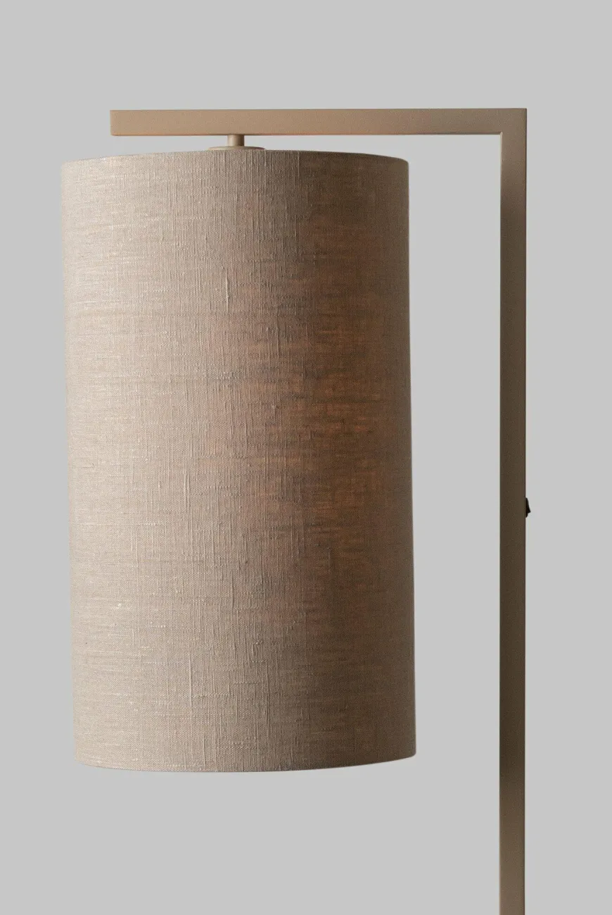 it's about RoMi Vloerlamp Boston zand/kap 2545 linnen donker