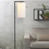 it's about RoMi Vloerlamp ijzer/zwart Boston wit