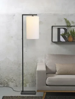 it's about RoMi Vloerlamp ijzer/zwart Boston wit