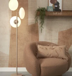 it's about RoMi Vloerlamp Sapporo 3-schijf wit/zand