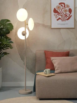 it's about RoMi Vloerlamp Sapporo 3-schijf wit/zand