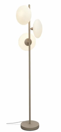 it's about RoMi Vloerlamp Sapporo 3-schijf wit/zand