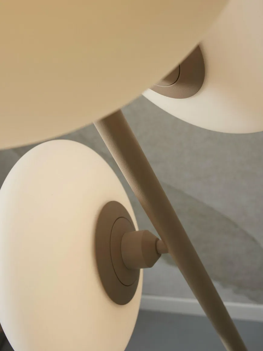 it's about RoMi Vloerlamp Sapporo 3-schijf wit/zand