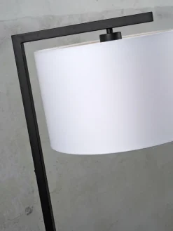 it's about RoMi Vloerlamp ijzer/zwart Boston wit