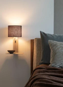 it's about RoMi Wandlamp Florence zand/kap 1815 zwart