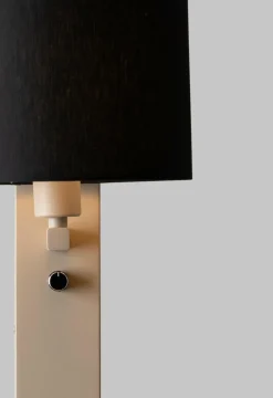 it's about RoMi Wandlamp Florence zand/kap 1815 zwart