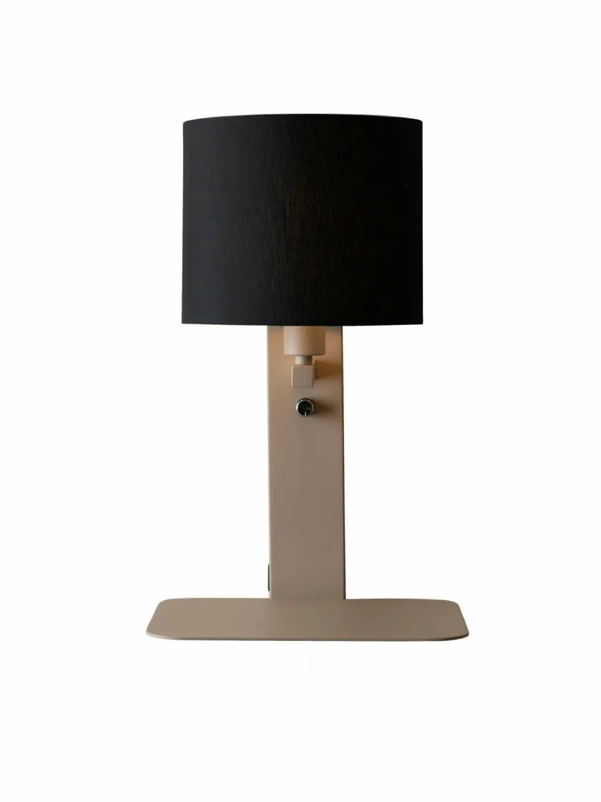 it's about RoMi Wandlamp Florence zand/kap 1815 zwart