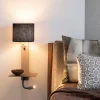 it's about RoMi Wandlamp Florence+leeslamp zand/kap 1815 zwart