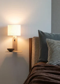 it's about RoMi Wandlamp Florence zand/kap 1815 wit