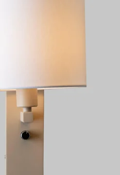 it's about RoMi Wandlamp Florence zand/kap 1815 wit