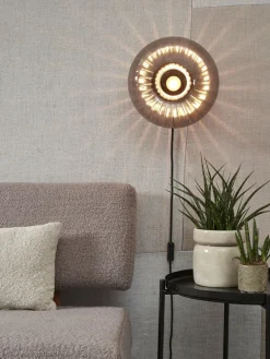 it's about RoMi Wandlamp glas Brussels Ø 27 antraciet