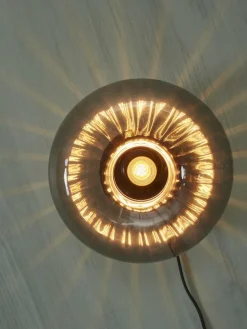 it's about RoMi Wandlamp glas Brussels Ø 27 antraciet
