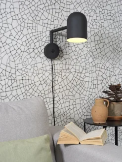 it's about RoMi Wandlamp ijzer Marseille zwart