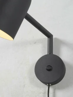 it's about RoMi Wandlamp ijzer Marseille zwart