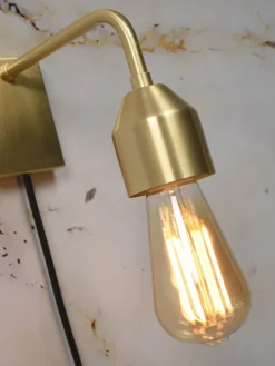it's about RoMi Wandlamp ijzer Madrid 18x7xh.14cm goud S