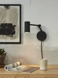 it's about RoMi Wandlamp ijzer Montreux zwart