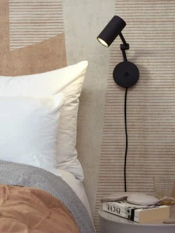 it's about RoMi Wandlamp ijzer Montreux zwart
