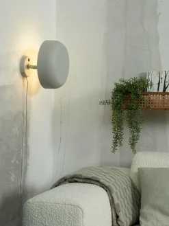 it's about RoMi Wandlamp ijzer Porto lichtgrijs