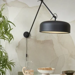 it's about RoMi Wandlamp ijzer Marseille zwart