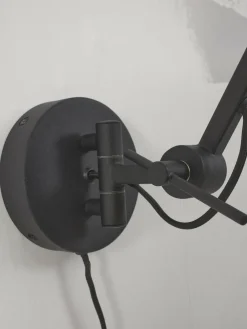 it's about RoMi Wandlamp ijzer Marseille zwart