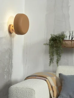 it's about RoMi Wandlamp ijzer Porto mosterd