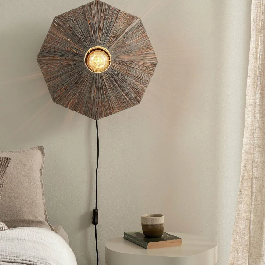 it's about RoMi Wandlamp Panama dia. 45cm donkergrijs