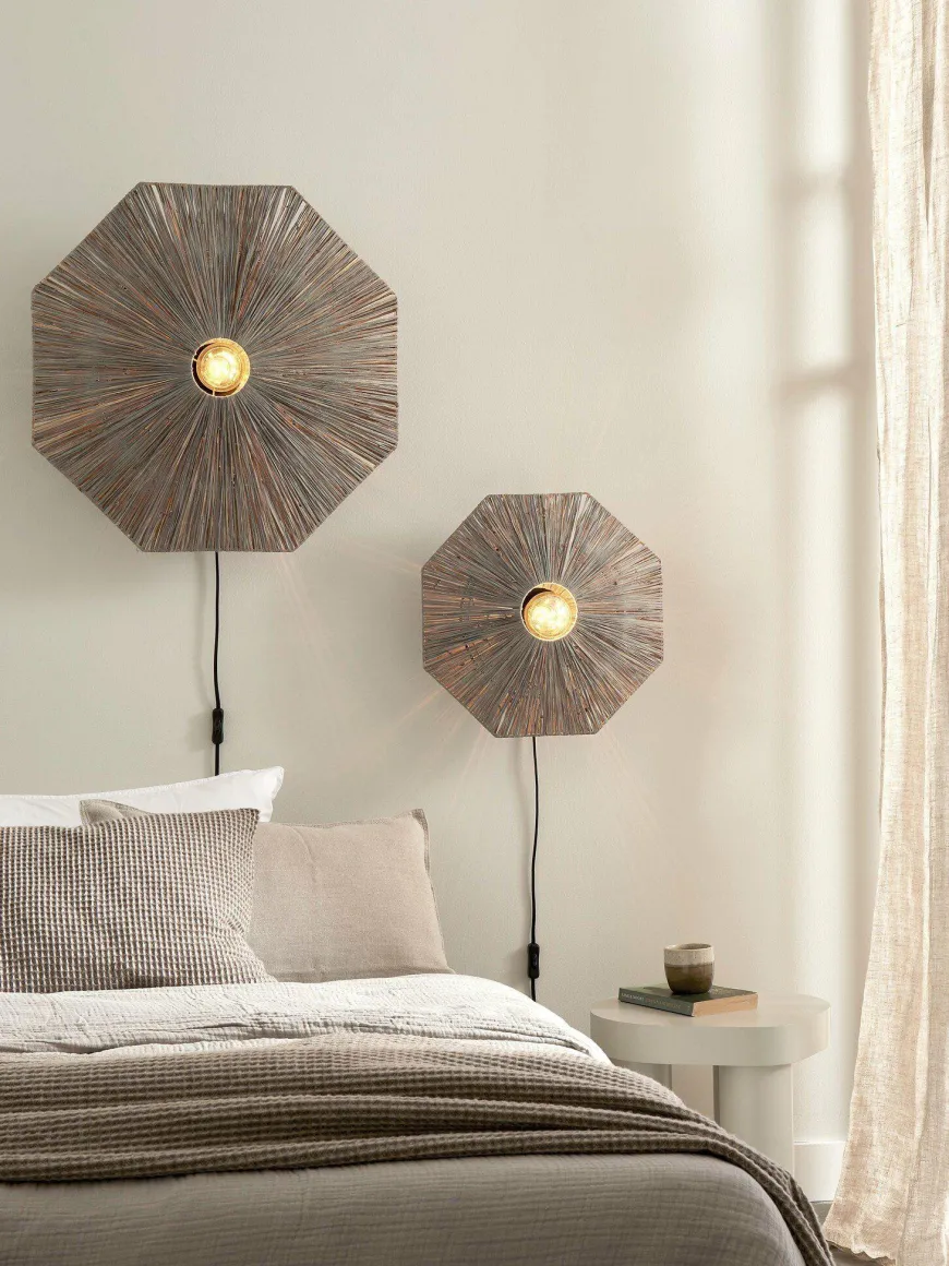 it's about RoMi Wandlamp Panama dia. 45cm donkergrijs