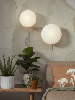 it's about RoMi Wandlamp Sapporo glas wit/zand L