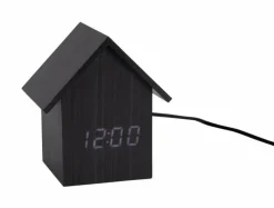 Karlsson Alarm Clock House LED zwart