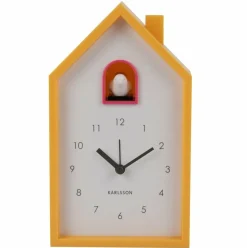 Karlsson Alarmklok Modern Cuckoo helder geel