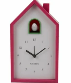 Karlsson Alarmklok Modern Cuckoo helder roze