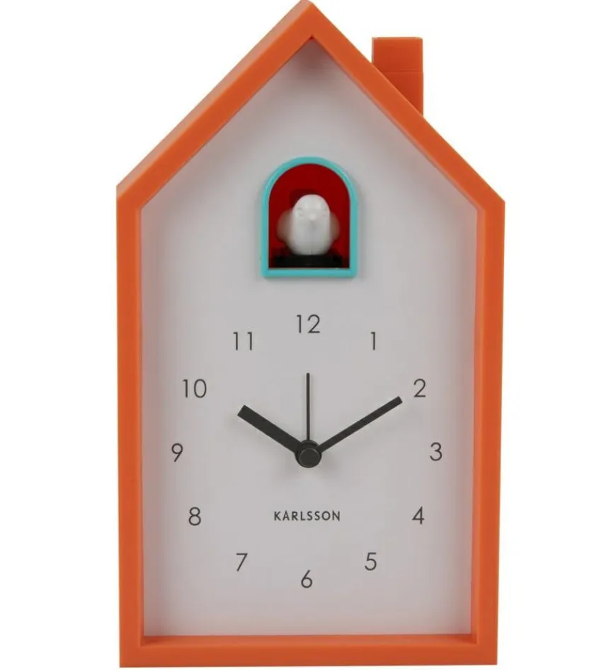 Karlsson Alarmklok Modern Cuckoo helder oranje