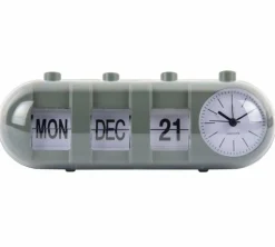 Karlsson Alarmklok Retro Tube Calender Flip jungle groen