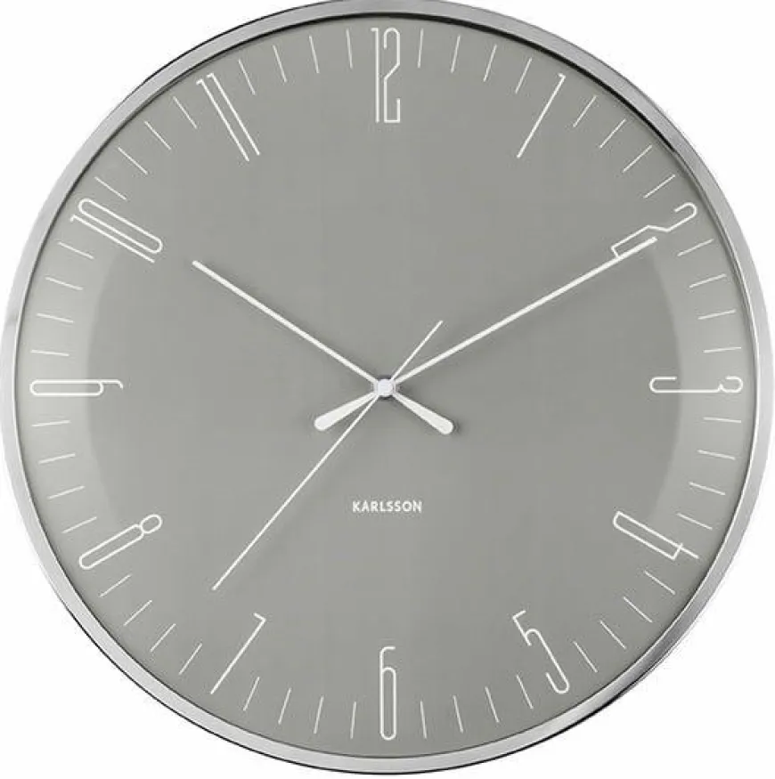 Karlsson Klok Dragonfly grijs Ø 40 cm