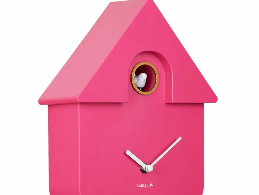 Karlsson Klok Modern Cuckoo Helder Roze