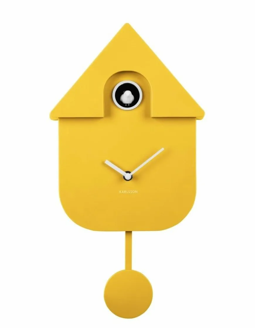 Karlsson Klok Modern Cuckoo Helder Geel