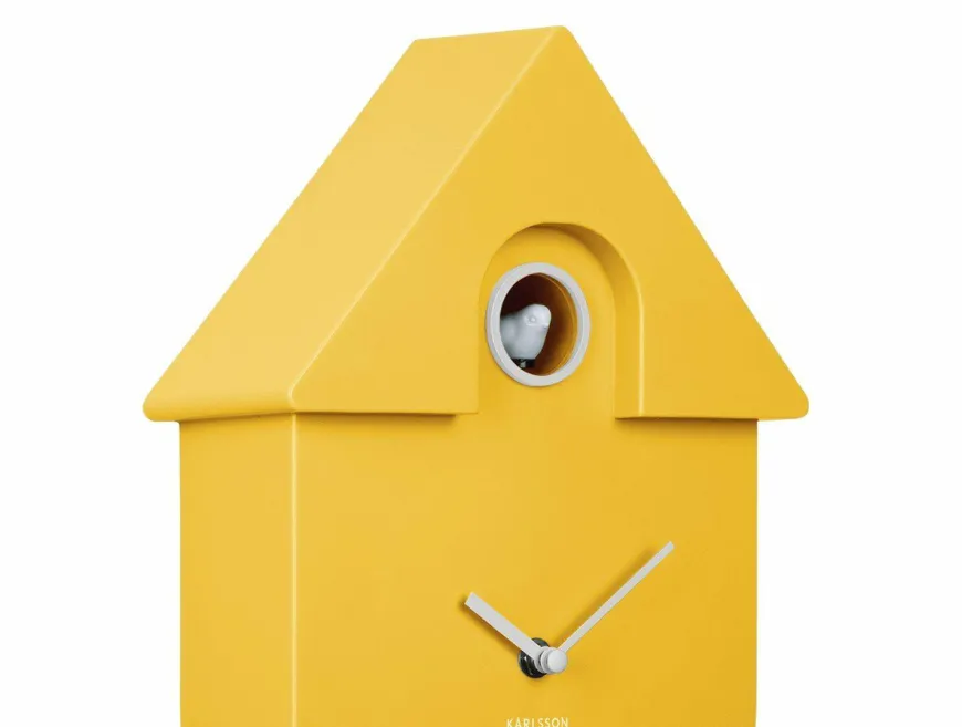 Karlsson Klok Modern Cuckoo Helder Geel