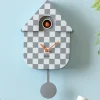 Karlsson Klok Modern Cuckoo Checker grijs