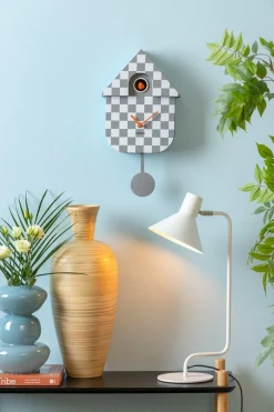 Karlsson Klok Modern Cuckoo Checker grijs