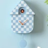 Karlsson Klok Modern Cuckoo Checker zacht blauw
